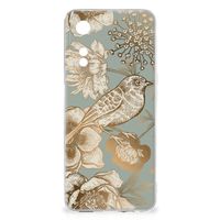TPU Case voor OPPO A78 5G | A58 5G Vintage Bird Flowers - thumbnail