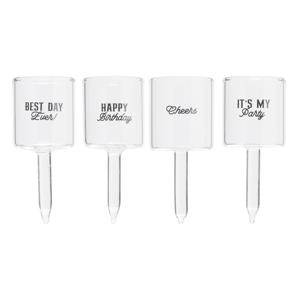 Caketopper shotglazen - set van 4