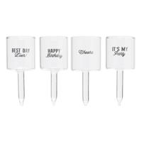 Caketopper shotglazen - set van 4 Caketopper shotglazen - set van 4