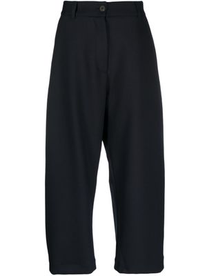 Studio Nicholson pantalon ample à taille-haute - Bleu