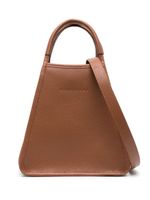 Longchamp petit sac cabas Le Foulonné en cuir - Marron - thumbnail