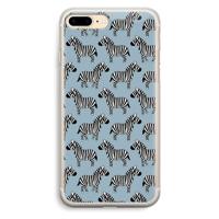 Zebra: iPhone 7 Plus Transparant Hoesje