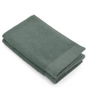 Walra gastendoek set 2 soft cotton legergroen