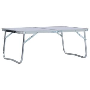 Campingtafel inklapbaar 60x40 cm aluminium wit