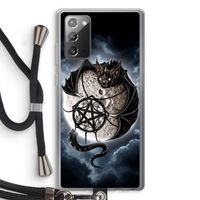 Volle maan: Samsung Galaxy Note 20 / Note 20 5G Transparant Hoesje met koord