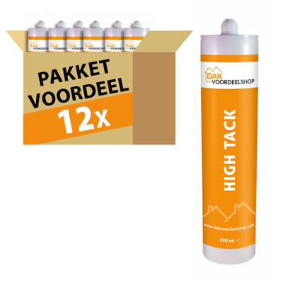 12 stuks High Tack Kit 290 ml (wit) - pakketvoordeel