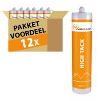 12 stuks High Tack Kit 290 ml (wit) - pakketvoordeel