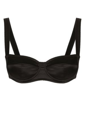 Dolce & Gabbana maillot de bain à fini satiné - Noir