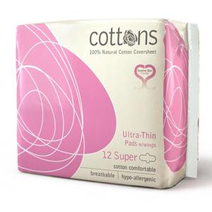 Cottons Maandverband ultradun super (12 st)