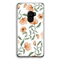 Peachy flowers: Xiaomi Mi Mix 2 Transparant Hoesje