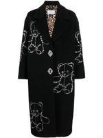 Philipp Plein manteau Castoni à coupe oversize - Noir