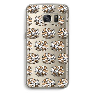 Slapende poes: Samsung Galaxy S7 Transparant Hoesje