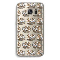 Slapende poes: Samsung Galaxy S7 Transparant Hoesje