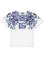 Dolce & Gabbana Kids t-shirt à logo imprimé - Blanc