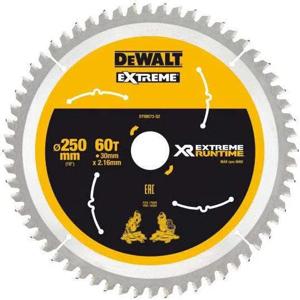 DeWALT Cirkelzaagblad voor Hout | Extreme Runtime | Ø 250mm Asgat 30mm 60T - DT99573-QZ