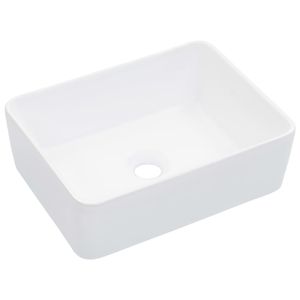 VidaXL Wastafel 40x30x13 cm keramiek wit