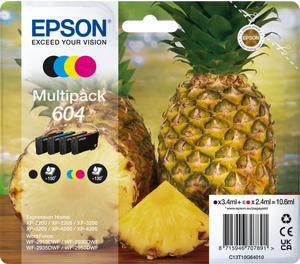 Epson 604 inktcartridge 4 stuk(s) Compatibel Normaal rendement Zwart, Cyaan, Magenta, Geel