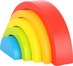 Houten bouwblokken - regenboog