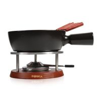 Boska 853528 fondueset 1 l Zwart, Hout 6 persoon/personen