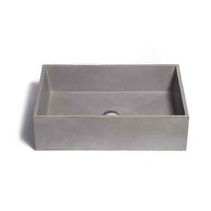 Opzet Wastafel Urbi et Orbi Immissio Beton 60x40x17 cm Medium Grijs