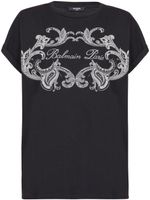 Balmain t-shirt en coton à logo imprimé - Noir - thumbnail