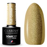 Claresa uv/led gellak 5ml full glitter 3 gold