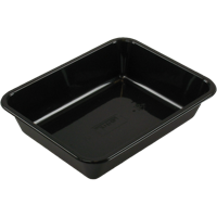 Bak | CPET | 1-vaks | menubak | 228x178x50mm | zwart | 360 stuks