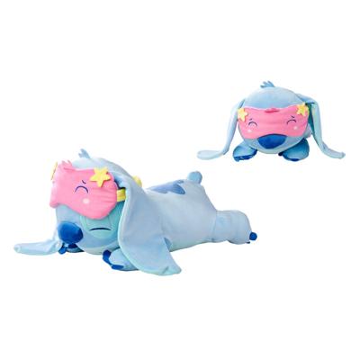 Disney Stitch knuffeldier liggend met slaapmasker - 40 cm