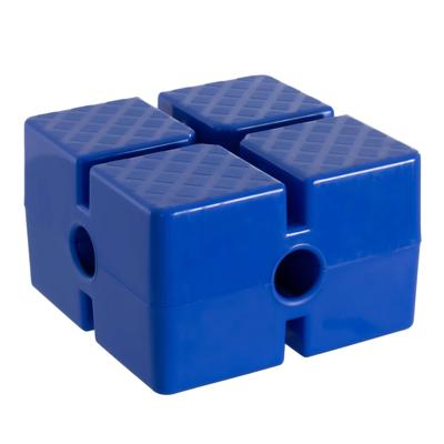 SQUARE BRICK WITH STAND FOR POLE AND RING