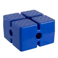 SQUARE BRICK WITH STAND FOR POLE AND RING