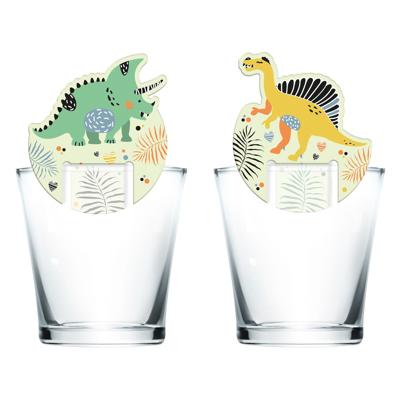 Folat BV Glasdecoratie dino roars, 6st.