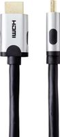 SpeaKa Professional SP-9063164 HDMI-kabel HDMI Aansluitkabel HDMI-A-stekker, HDMI-A-stekker 1.00 m Zwart Ultra HD (8K) - thumbnail