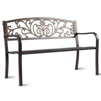 Tuinbank 3 Zits Parkbank IJzeren Bank 126 x 60 x 85 cm