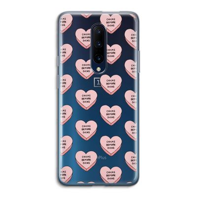 Chicks before dicks: OnePlus 7 Pro Transparant Hoesje
