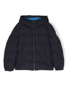 Moncler Enfant veste matelassée à fermeture zippée - Bleu