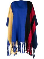 colville poncho Mega Stripe en coton - Bleu - thumbnail