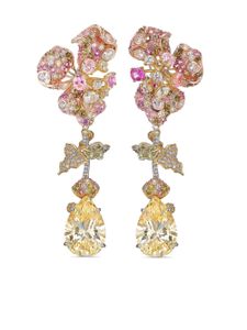 Anabela Chan boucles d'oreilles Canary Orchid en or vermeil 18ct - Jaune