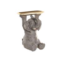 Decoratieve figuren Home ESPRIT Grijs Gouden Olifant 30,5 X 23 X 34,5 CM