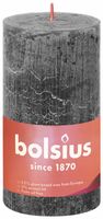 Bolsius shine rustiekkaars 130/68 stormy grey