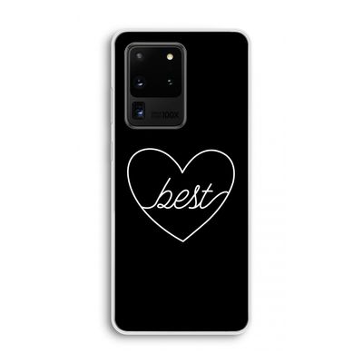 Best heart black: Samsung Galaxy S20 Ultra Transparant Hoesje