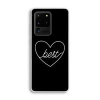 Best heart black: Samsung Galaxy S20 Ultra Transparant Hoesje