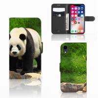 Apple iPhone Xr | Telefoonhoesje | Met pasjeshouder | Panda