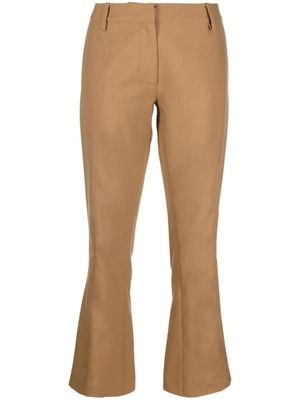 Marni pantalon court à coupe évasée - Tons neutres