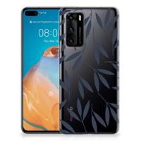 Huawei P40 | TPU Case | Leaves Blue