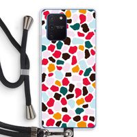 Colored Giraffe: Samsung Galaxy Note 10 Lite Transparant Hoesje met koord