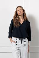Studio Anneloes Odette Top 12754 T-shirt Lange Mouw 6900 Dark Blue