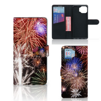 Motorola Moto G 5G Plus Wallet Case met Pasjes Vuurwerk