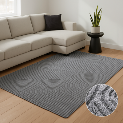 Vloerkleed Chappe Lichtgrijs 120x170 Cm Laagpolig Elle Decoration - Dekbed-Discounter.nl