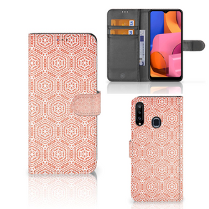 Samsung Galaxy A20s Telefoon Hoesje Pattern Orange