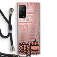 Marrakech Pink: Xiaomi Mi 10T 5G Transparant Hoesje met koord